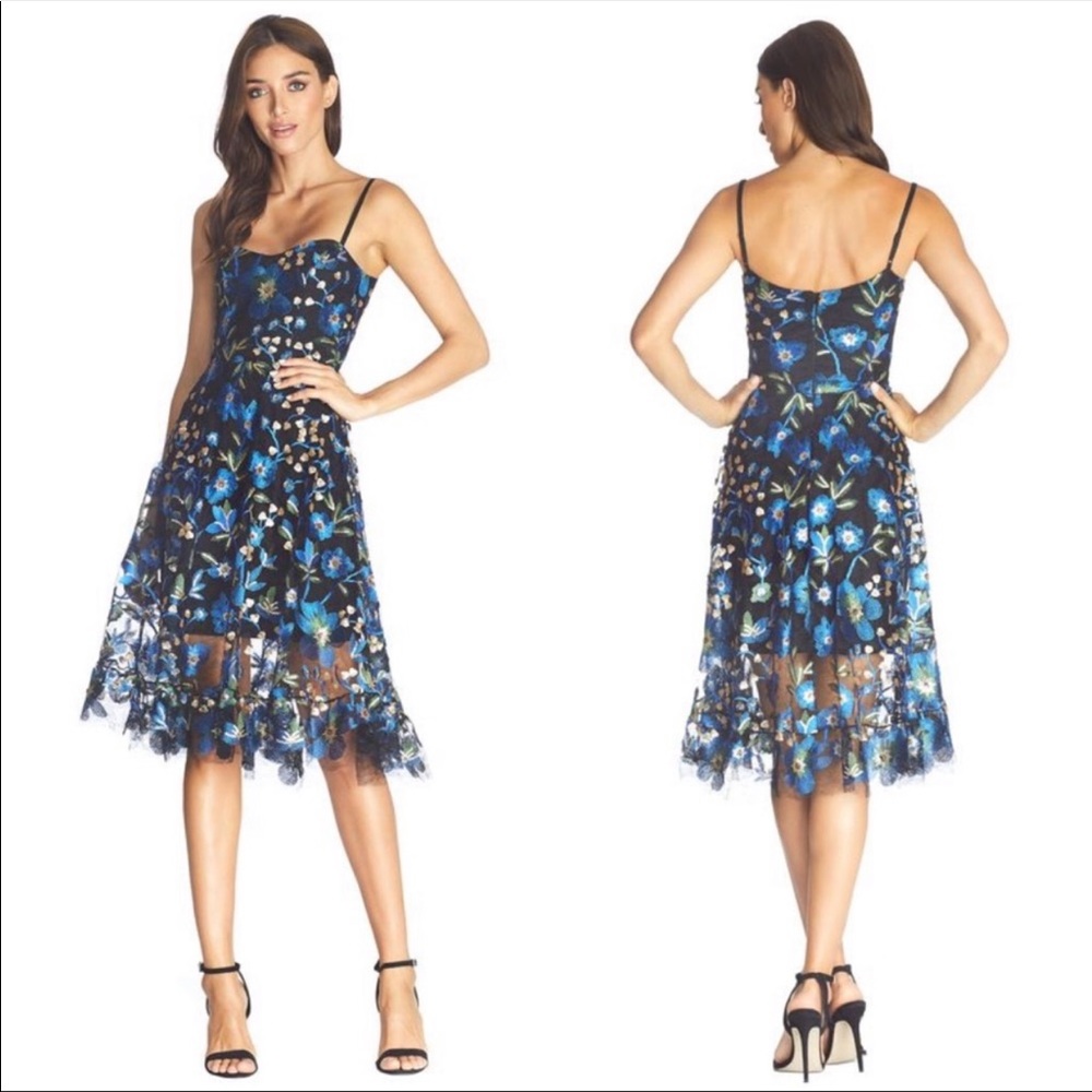 Dress the Population Uma Floral Lace Dress